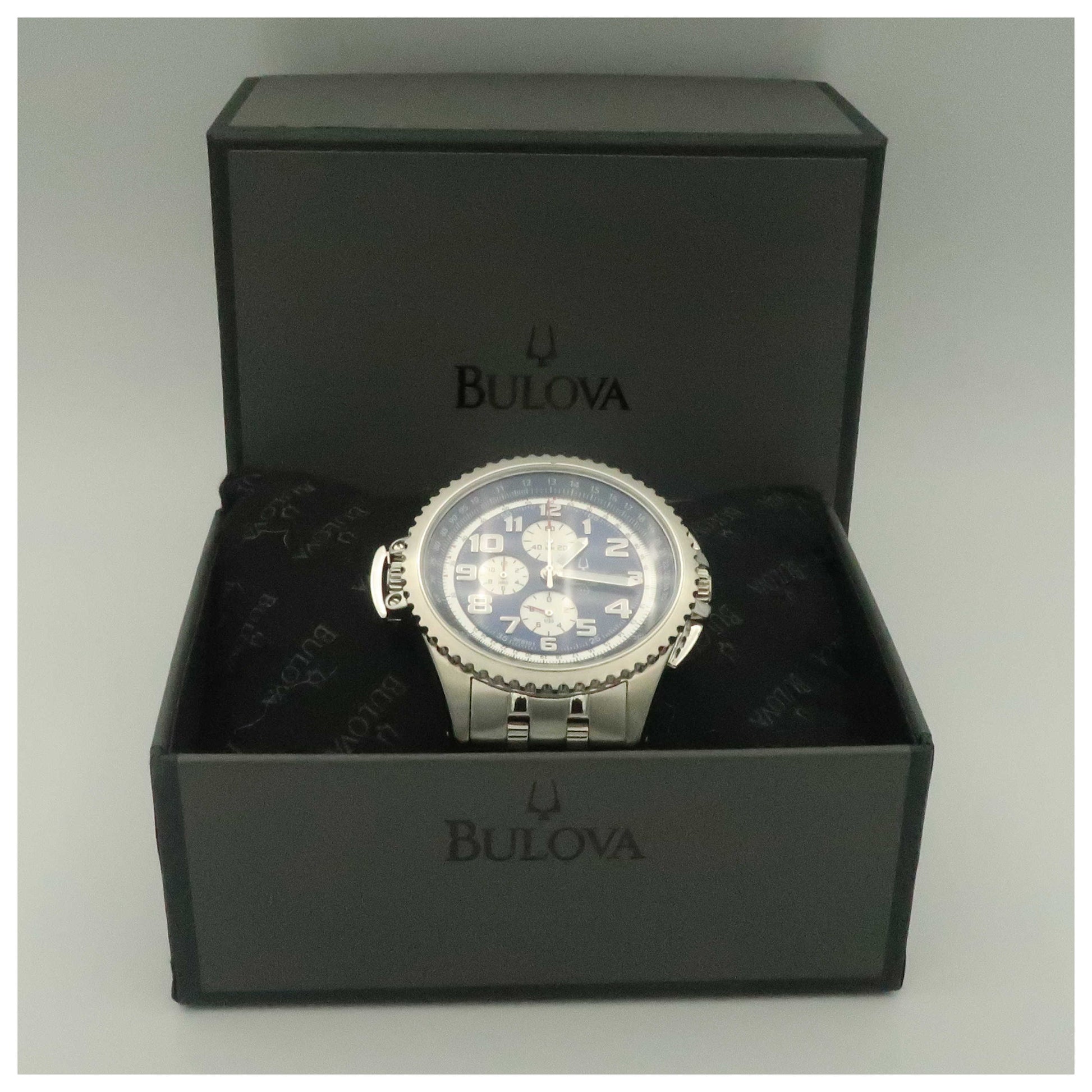 Bulova Marine Star Men's Quartz Watch 96B101-PO - Image #6