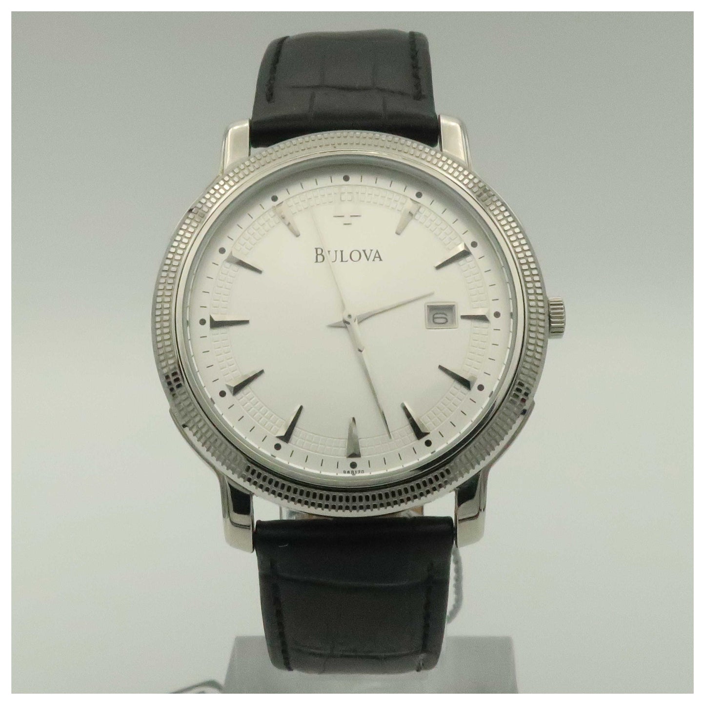Front view of Bulova Dress Men's Quartz Watch 96B120-PO