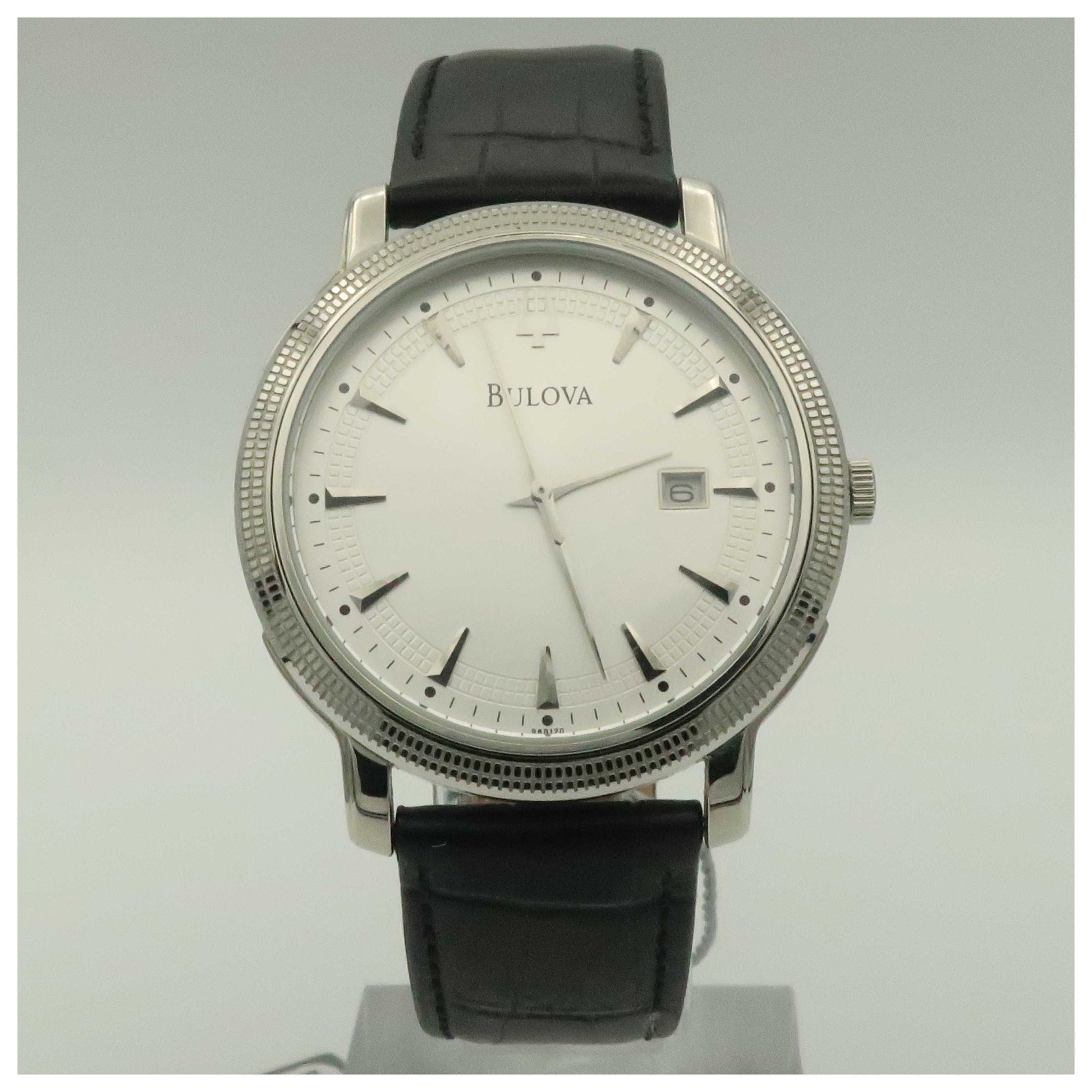 Front view of Bulova Dress Men's Quartz Watch 96B120-PO