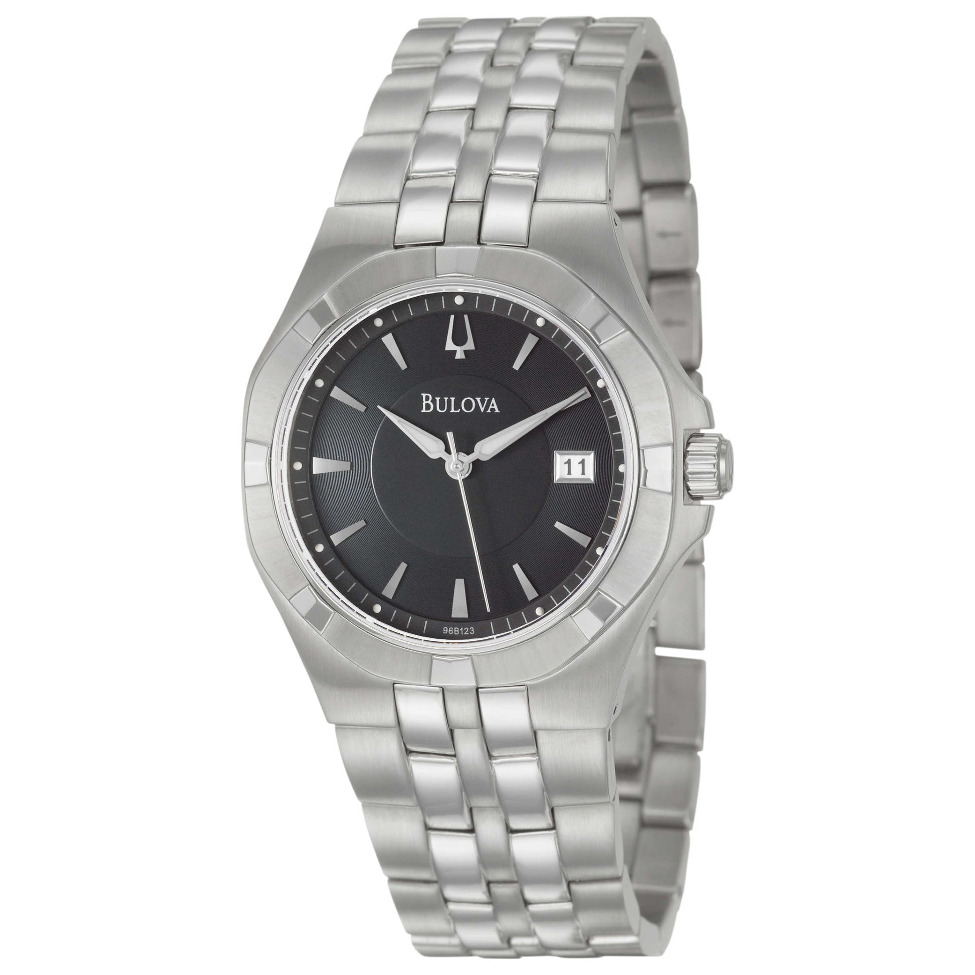 Front view of Bulova Dress Men's Japanese Quartz (Battery-Powered) Watch 96B123