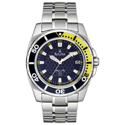 Front view of Bulova Marine Star Men's Japanese Quartz (Battery-Powered) Watch 96B126