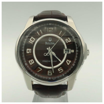 Front view of Bulova Precisionist Men's Japanese Quartz (Battery-Powered) Watch 96B128-PO