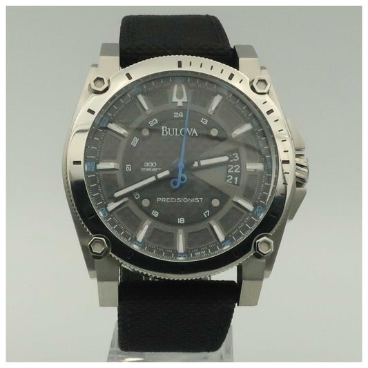 Front view of Bulova Precisionist Men's Japanese Quartz (Battery-Powered) Watch 96B132-PO