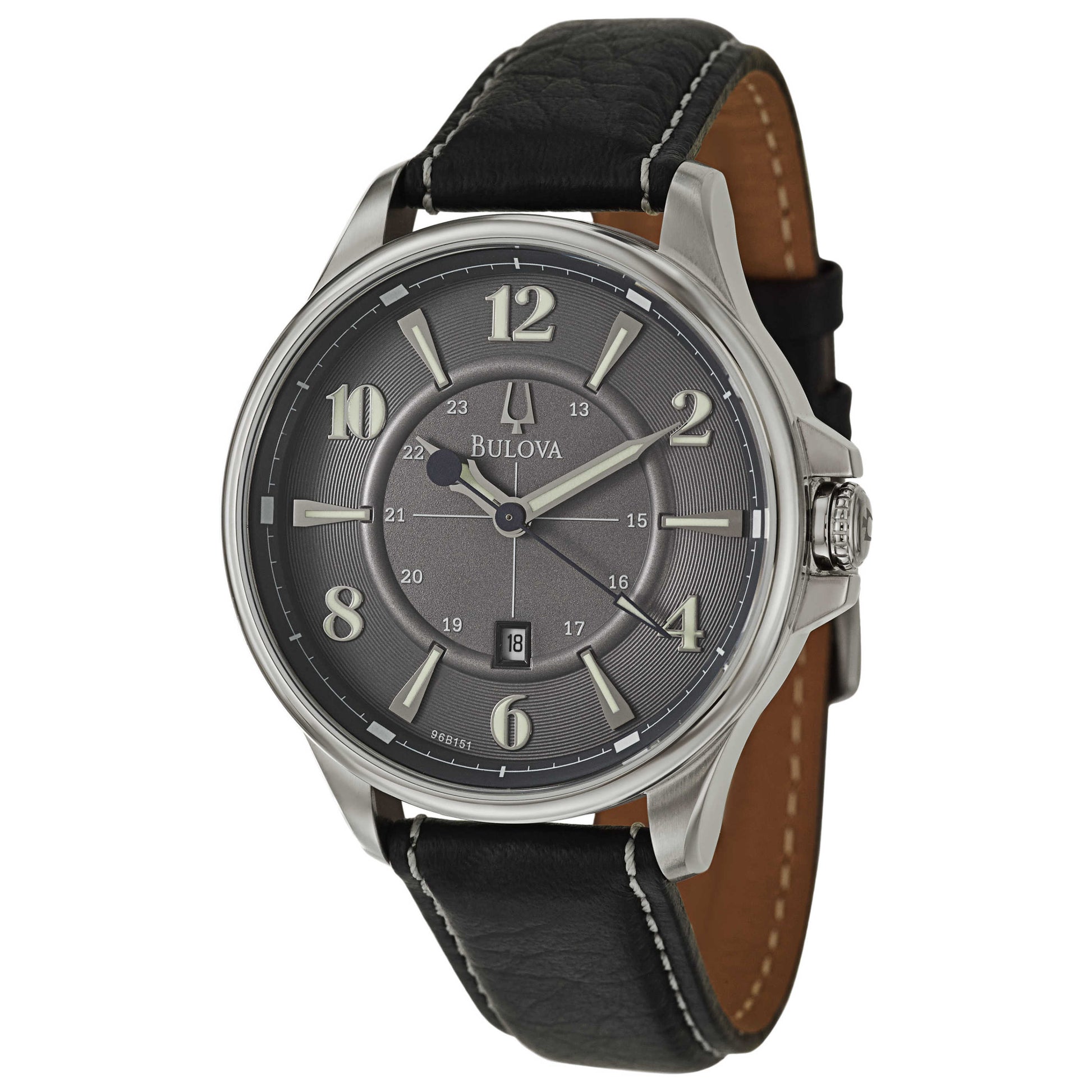 Front view of Bulova Adventurer Men's Japanese Quartz (Battery-Powered) Watch 96B151