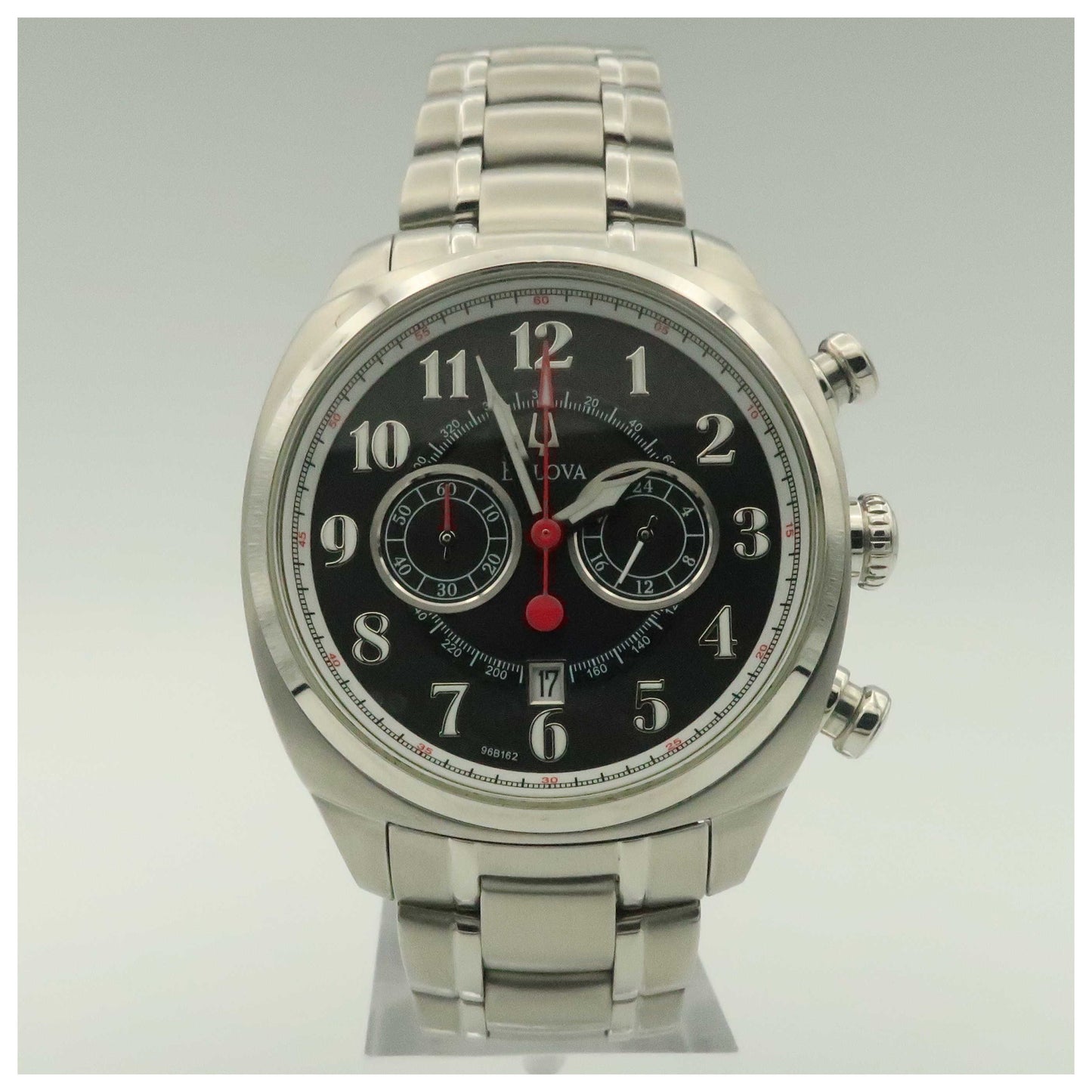 Front view of Bulova Adventurer Men's Japanese Quartz (Battery-Powered) Watch 96B162-PO