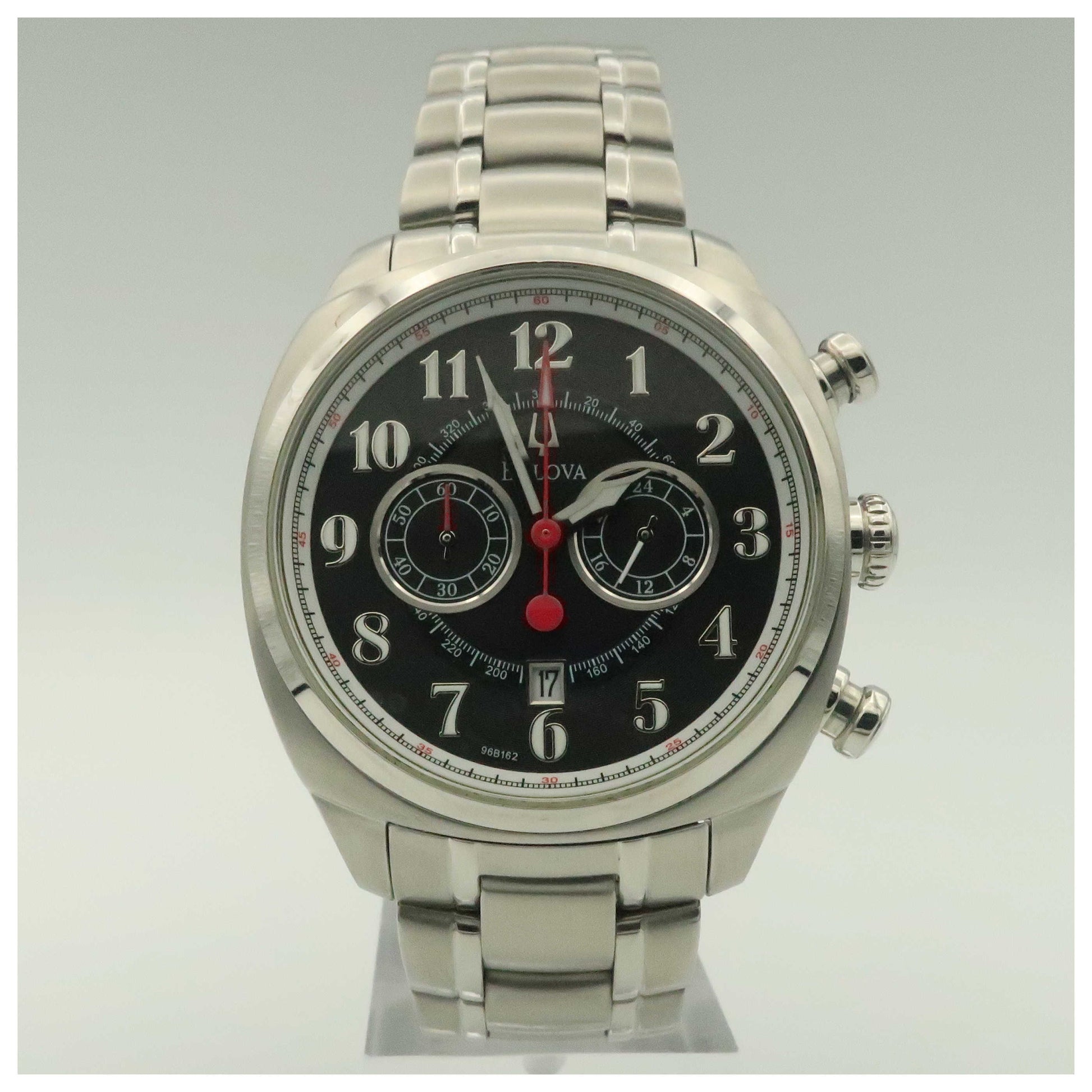 Front view of Bulova Adventurer Men's Japanese Quartz (Battery-Powered) Watch 96B162-PO