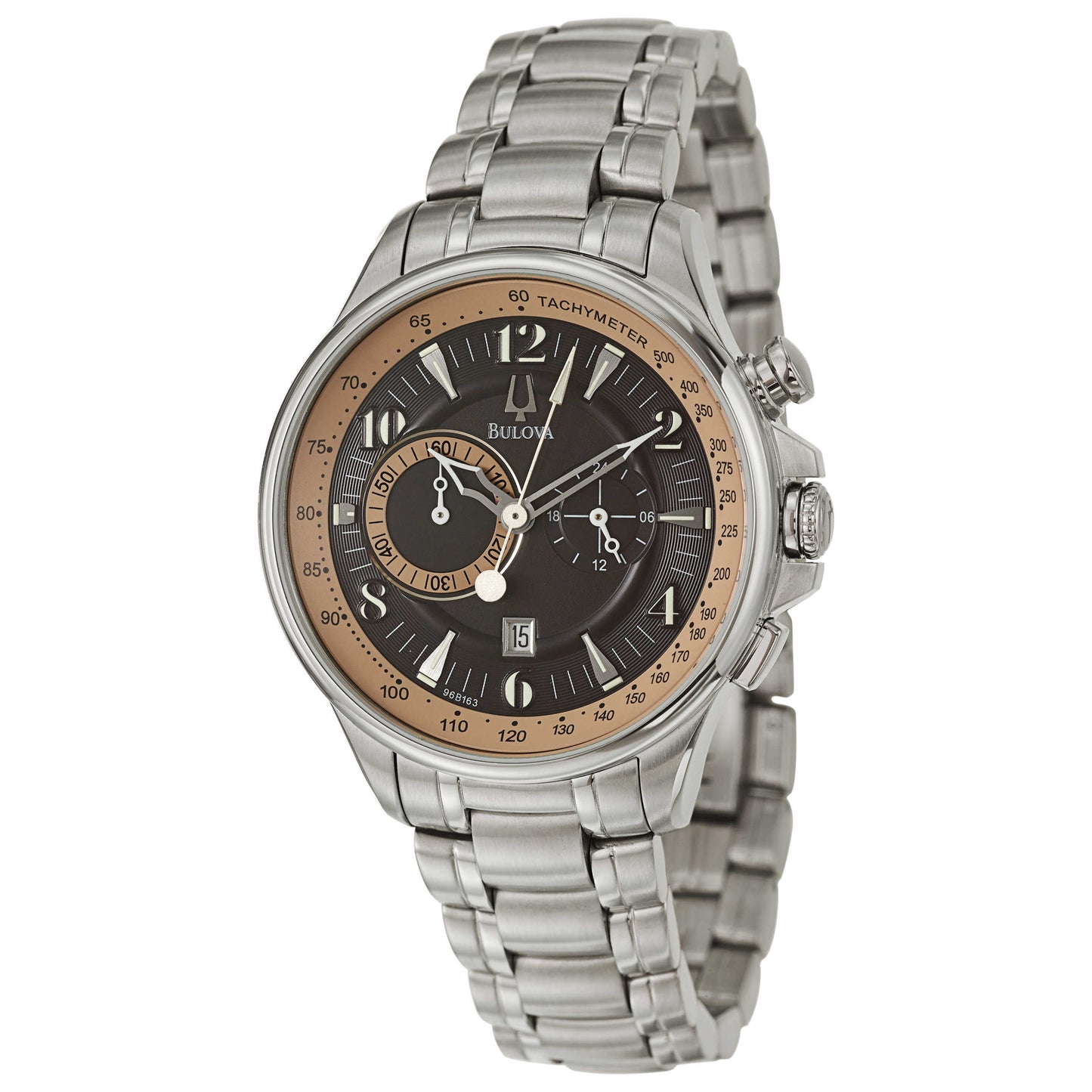 Front view of Bulova Adventurer Men's Japanese Quartz (Battery-Powered) Watch 96B163