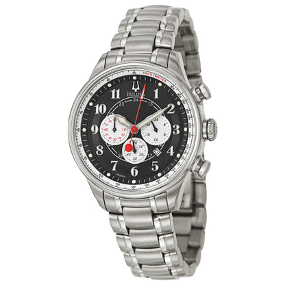 Front view of Bulova Chronograph Men's Japanese Quartz (Battery-Powered) Watch 96B164