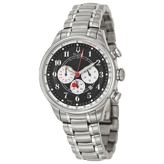 Front view of Bulova Chronograph Men's Japanese Quartz (Battery-Powered) Watch 96B164