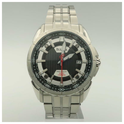 Front view of Bulova Precisionist Men's Japanese Quartz (Battery-Powered) Watch 96B172-SDV