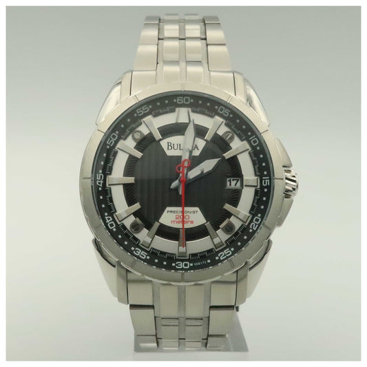 Front view of Bulova Precisionist Men's Japanese Quartz (Battery-Powered) Watch 96B172-SDV