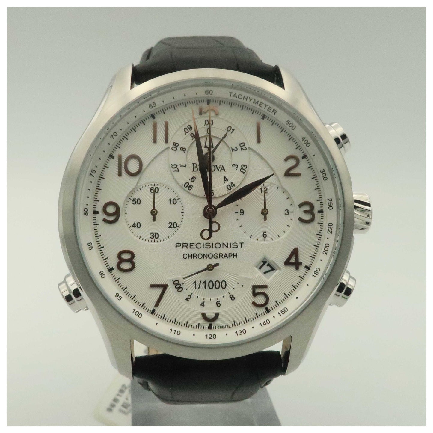 Front view of Bulova Precisionist Men's Japanese Quartz (Battery-Powered) Watch 96B182-SD