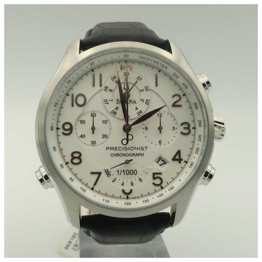 Front view of Bulova Precisionist Men's Japanese Quartz (Battery-Powered) Watch 96B182-SD