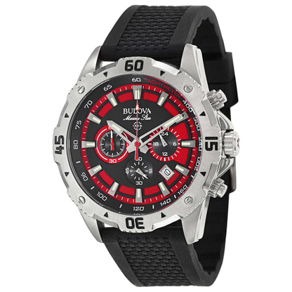 Front view of Bulova Marine Star Men's Japanese Quartz (Battery-Powered) Watch 96B186