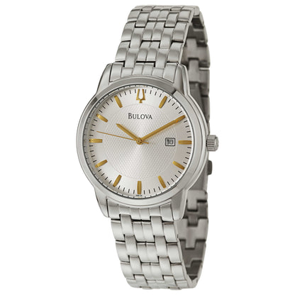 Front view of Bulova Dress Men's Japanese Quartz (Battery-Powered) Watch 96B196