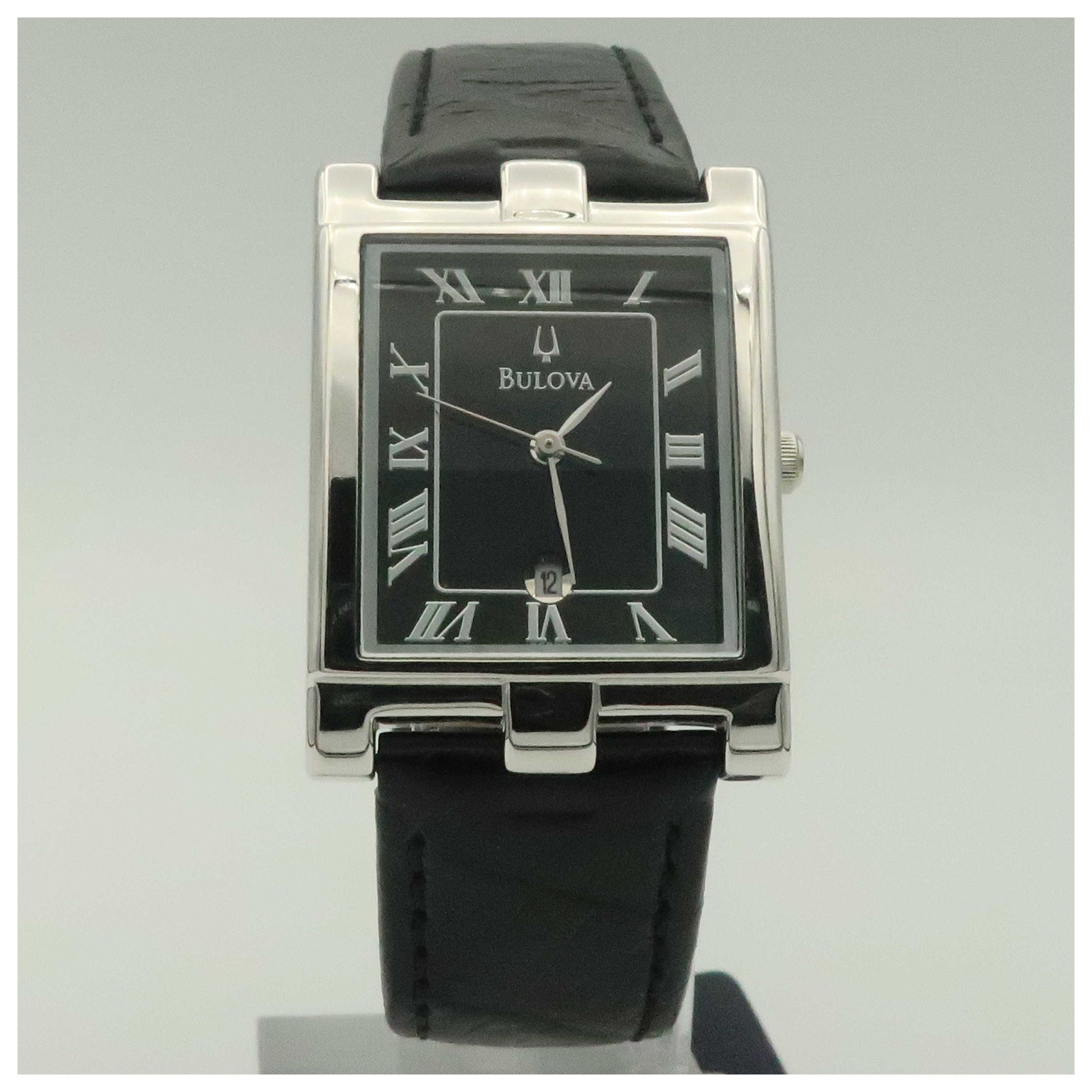 Front view of Bulova Strap Men's Watch 96B29-PO