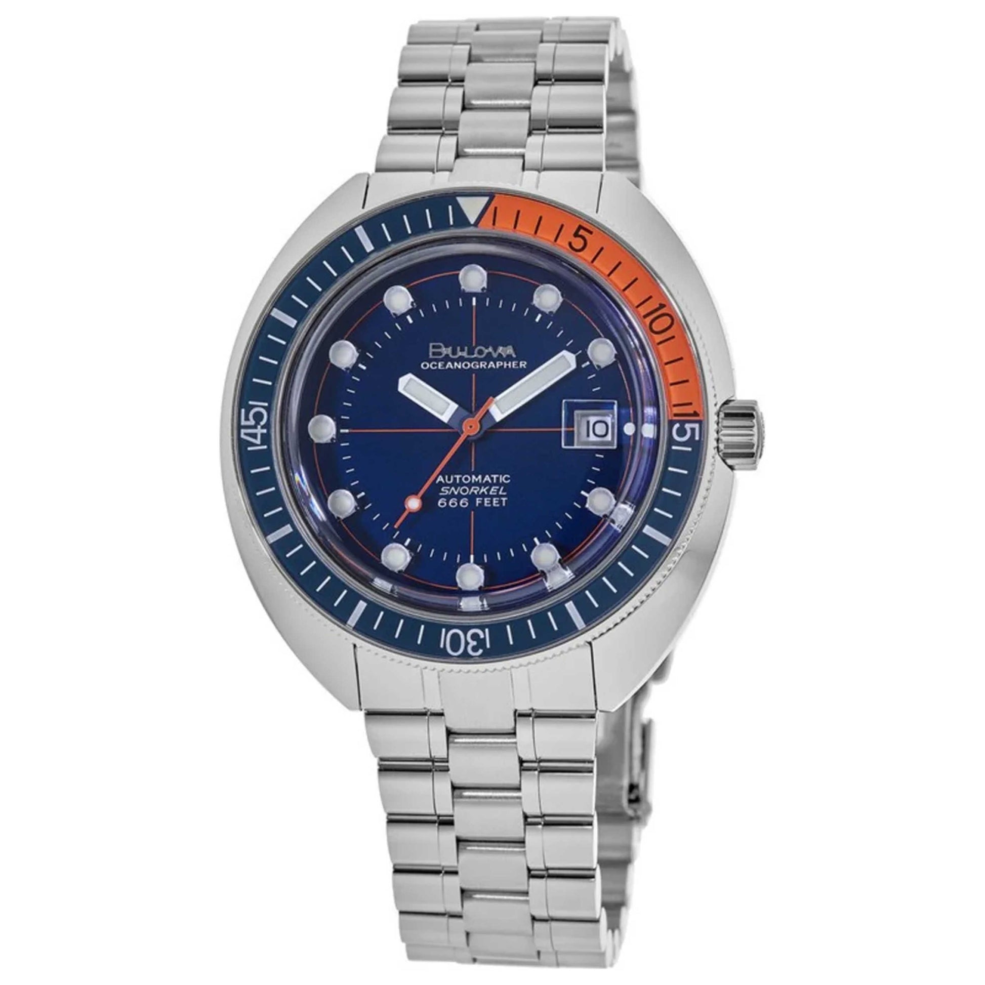 Front view of Bulova Oceanographer Men's Automatic Watch 96B321