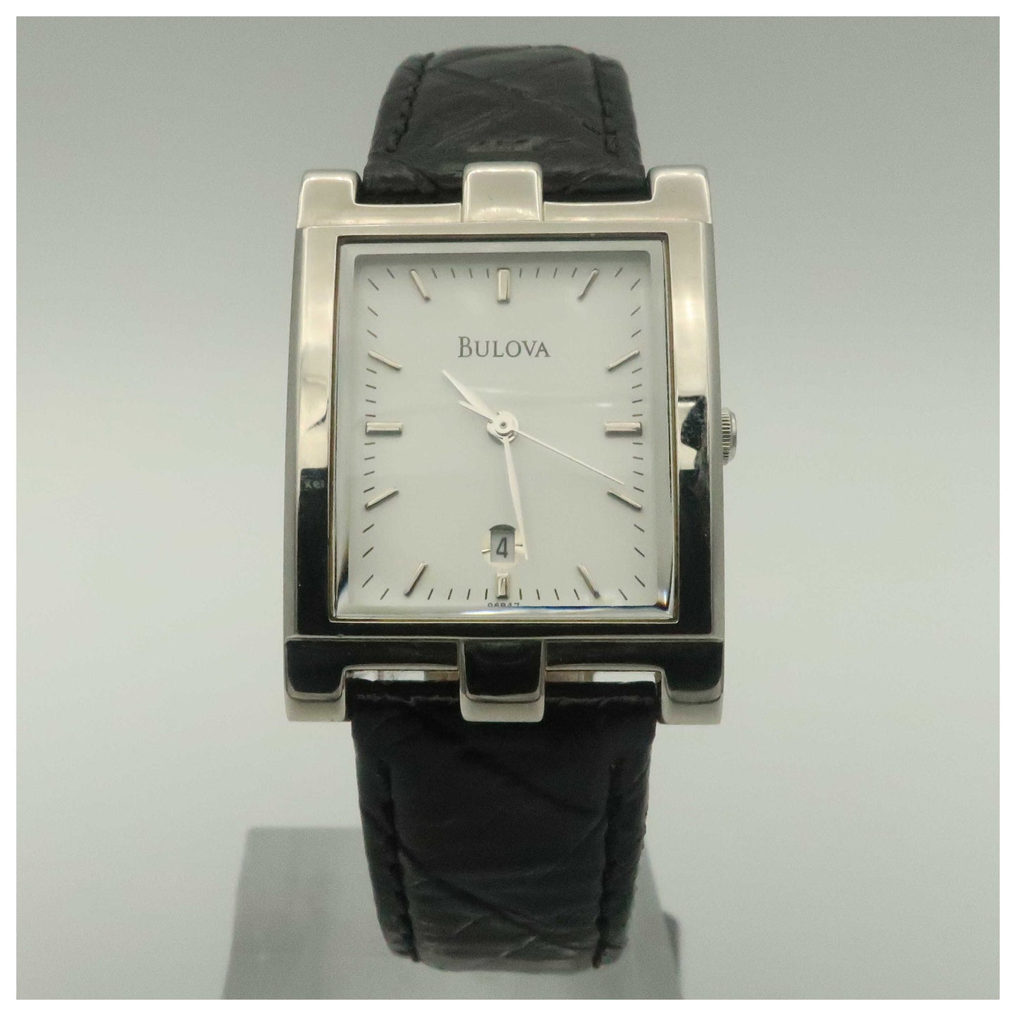 Front view of Bulova Dress Men's Quartz Watch 96B47-PO