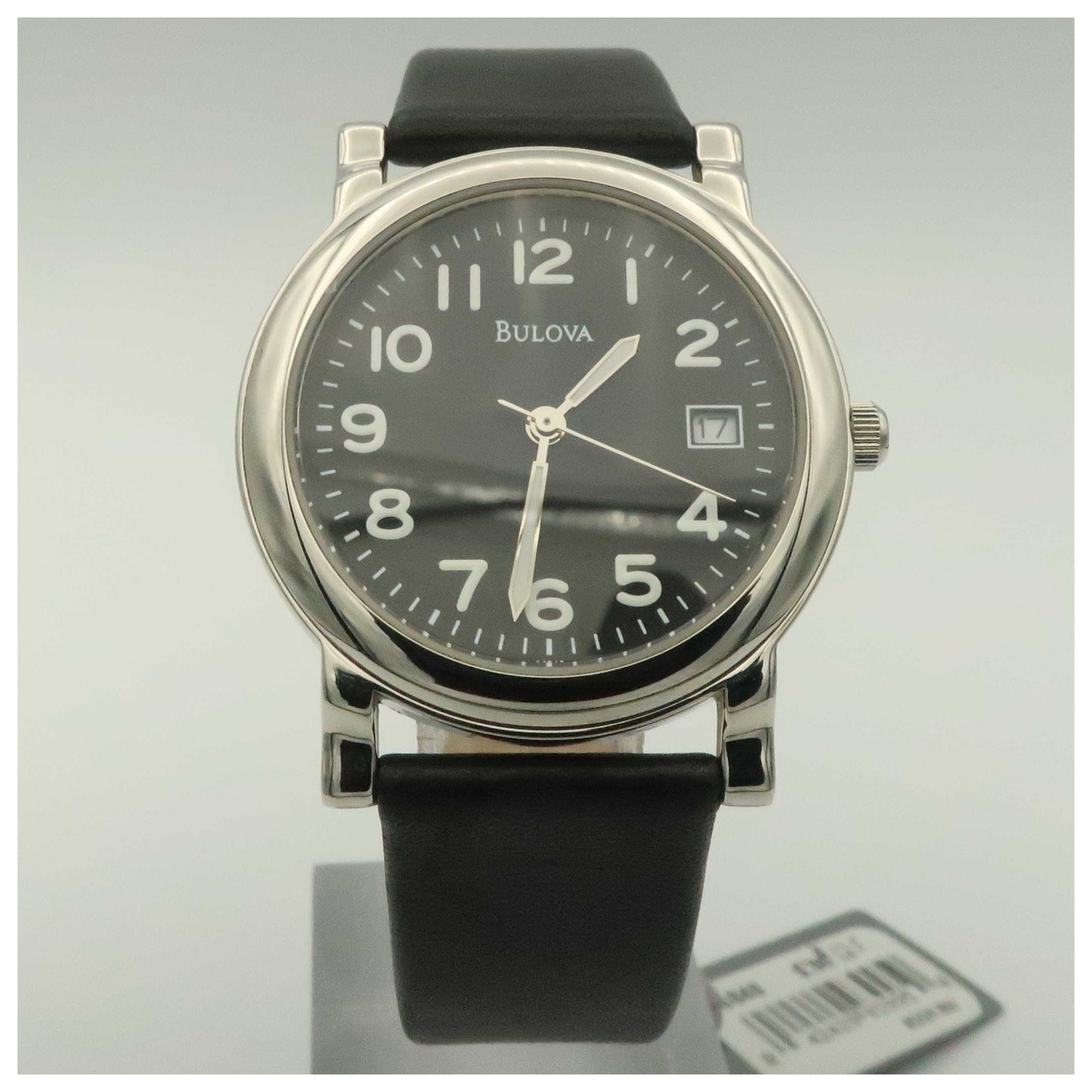 Front view of Bulova Strap Men's Quartz Watch 96B48-SDV