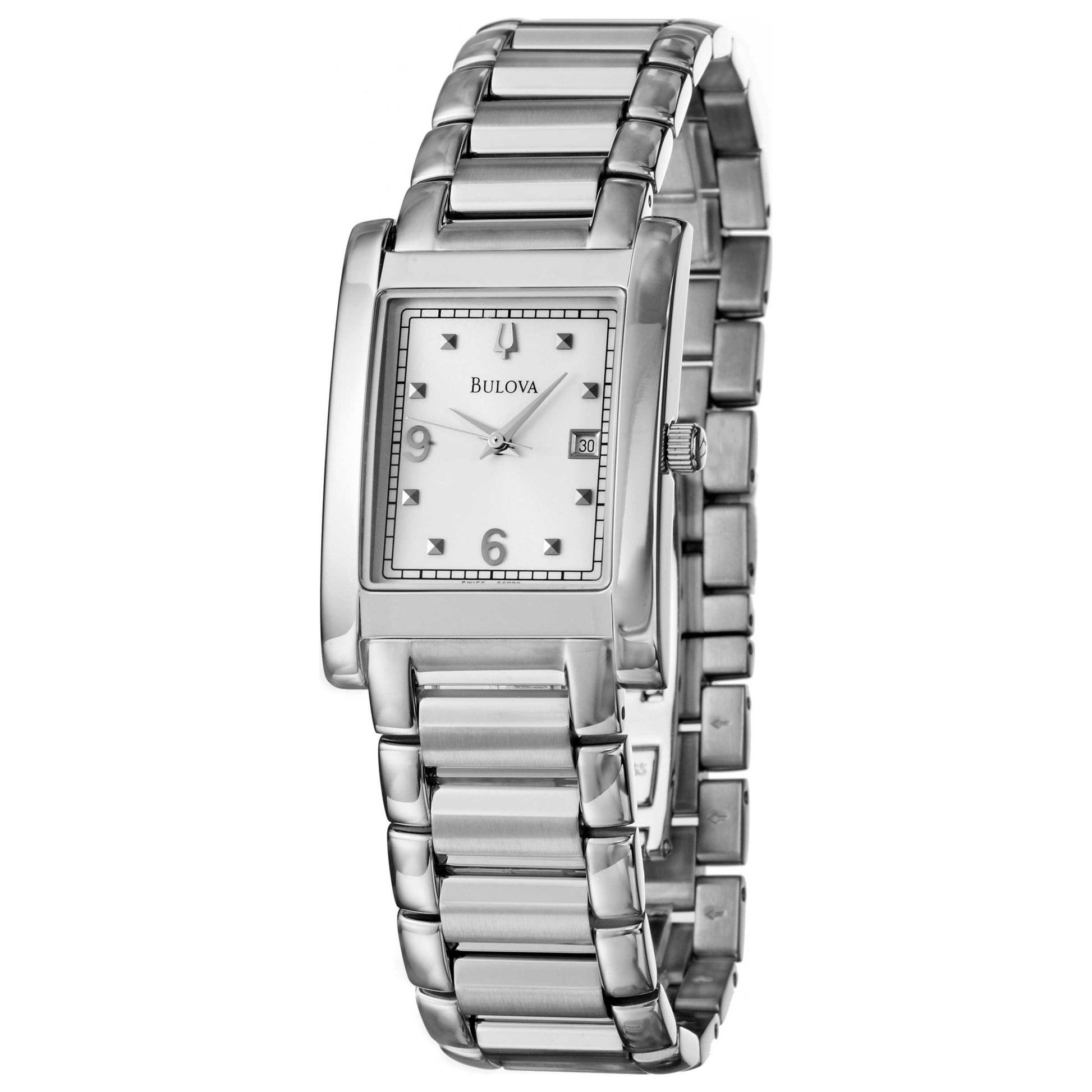 Front view of Bulova Dress Men's Swiss Quartz (Battery-Powered) Watch 96B79