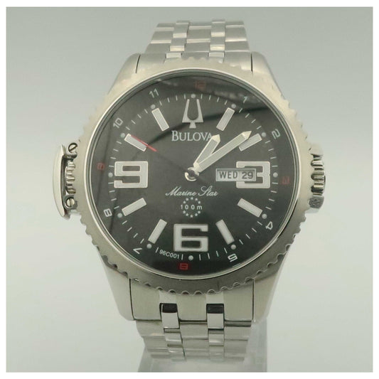 Front view of Bulova Marine Star Men's Watch 96C001-PO