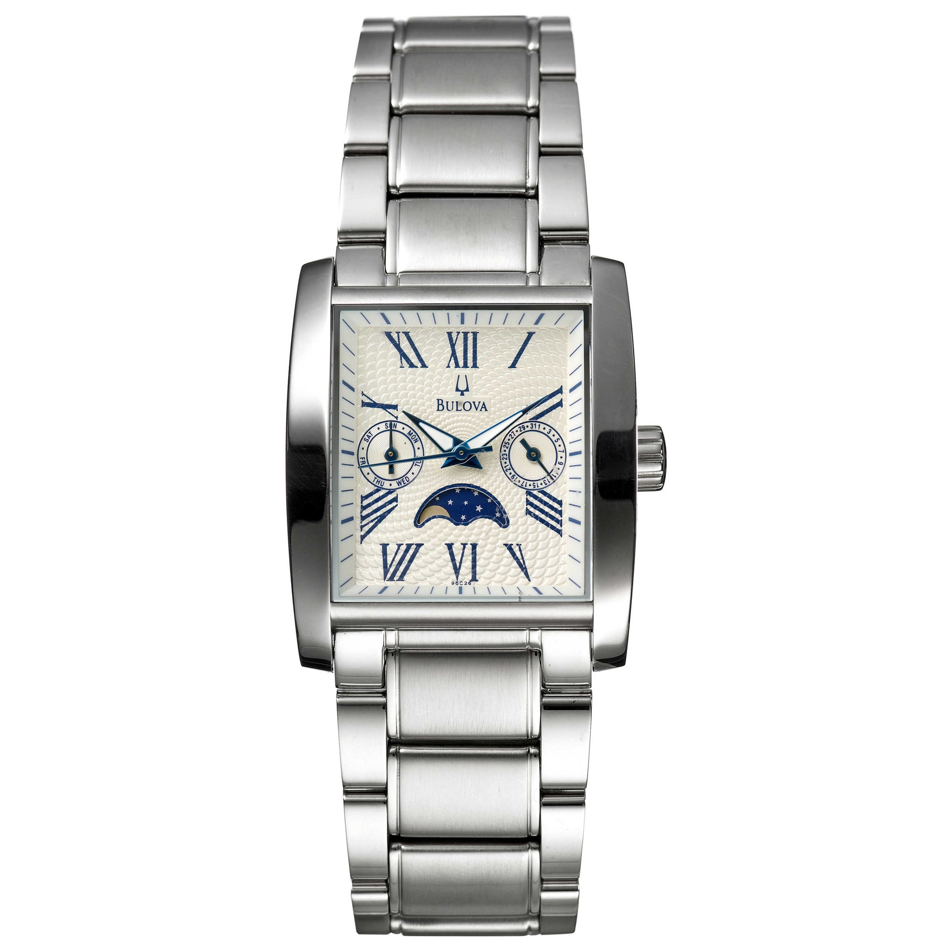 Front view of Bulova Bracelet Men's Quartz Watch 96C26