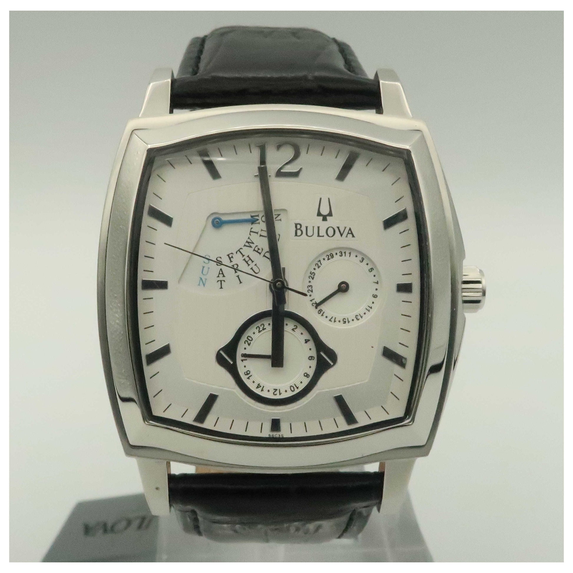 Front view of Bulova Dress Men's Quartz Watch 96C35-SDV