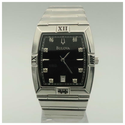 Front view of Bulova Diamonds Men's Quartz Watch 96D001-PO2