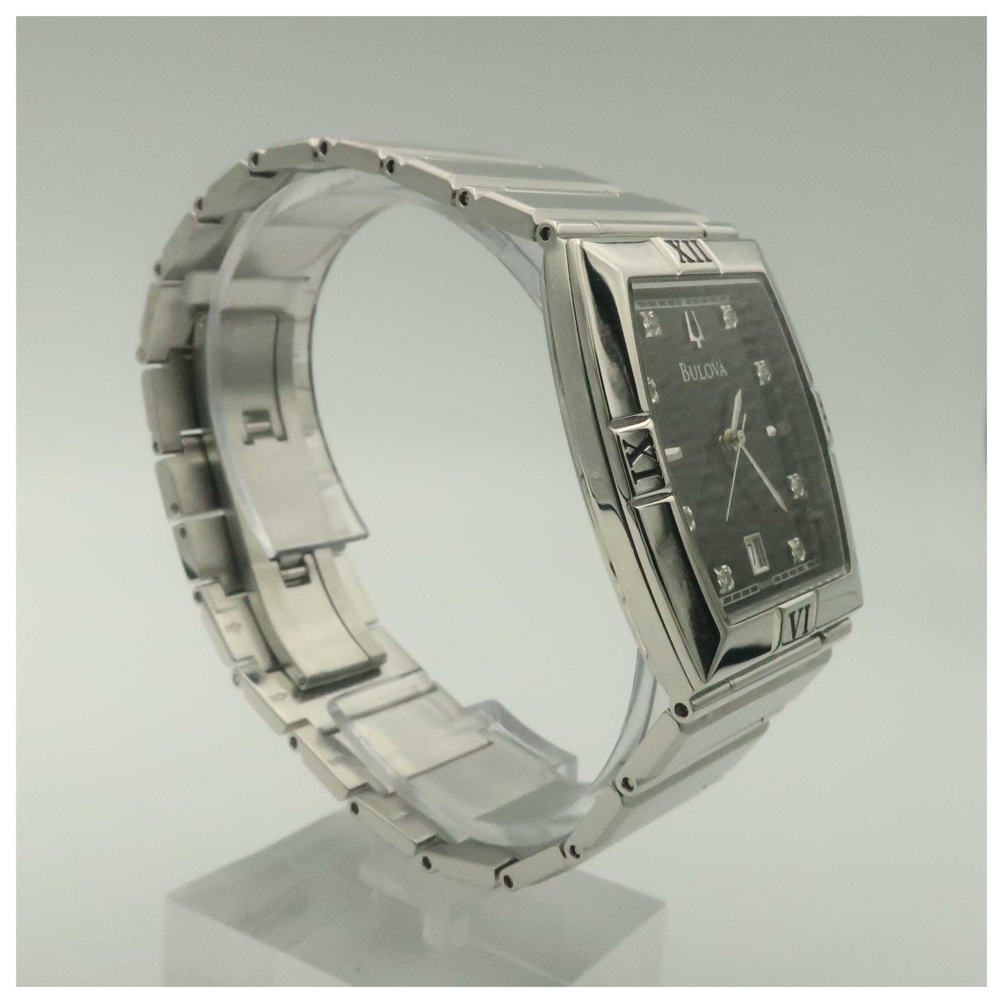 Bulova Diamonds Men's Quartz Watch 96D001-PO2 - Image #3