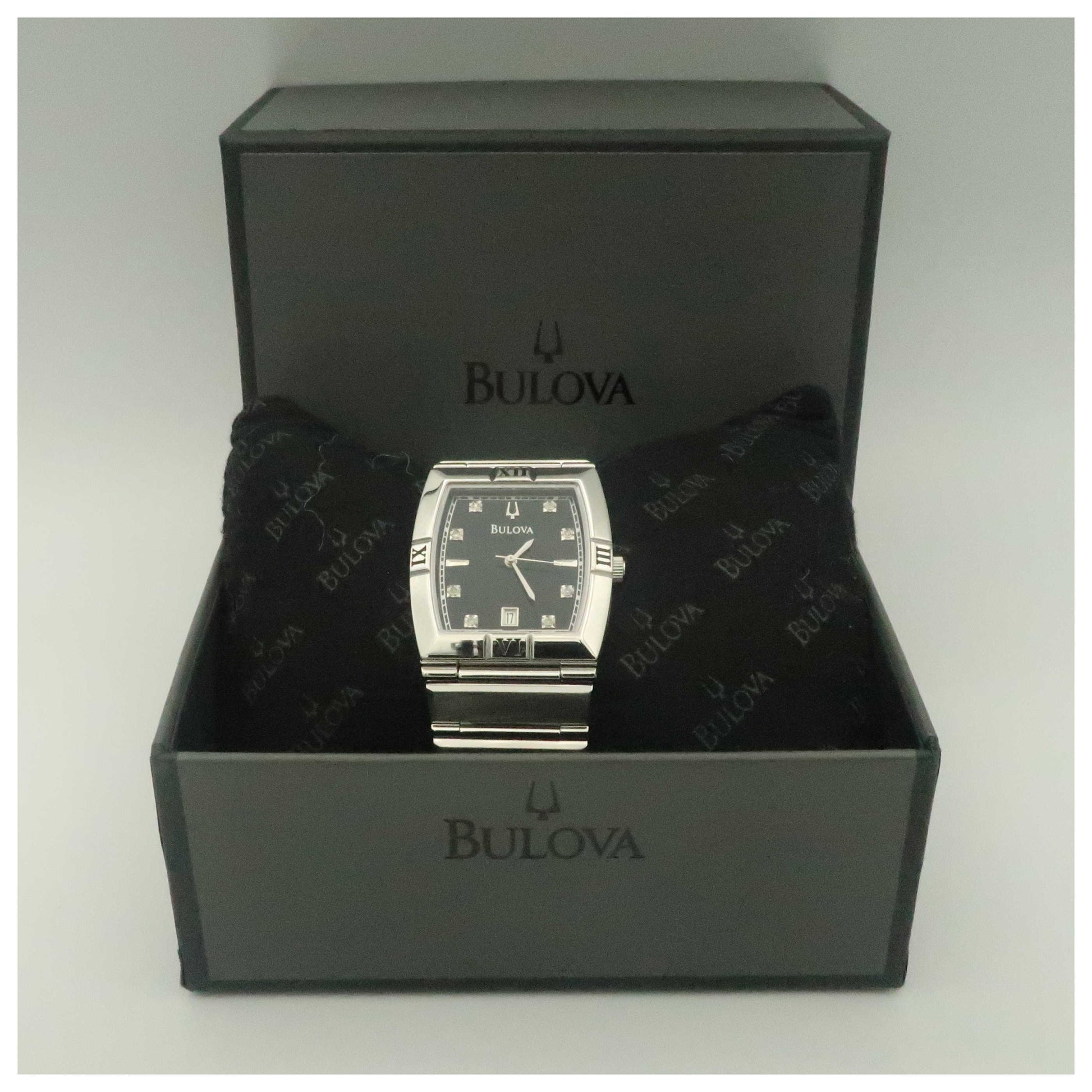 Bulova Diamonds Men's Quartz Watch 96D001-PO2 - Image #6