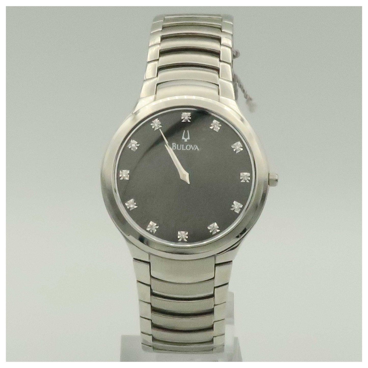 Front view of Bulova Dress Men's Quartz Watch 96D10-SDV