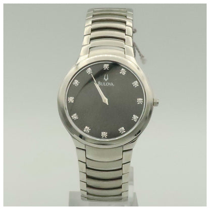 Front view of Bulova Dress Men's Quartz Watch 96D10-SDV