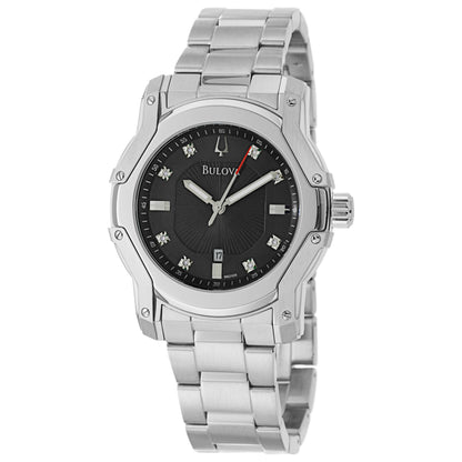 Front view of Bulova Wintermoor Men's Quartz Watch 96D109