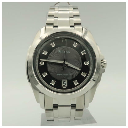 Front view of Bulova Precisionist Men's Japanese Quartz (Battery-Powered) Watch 96D110-SDV