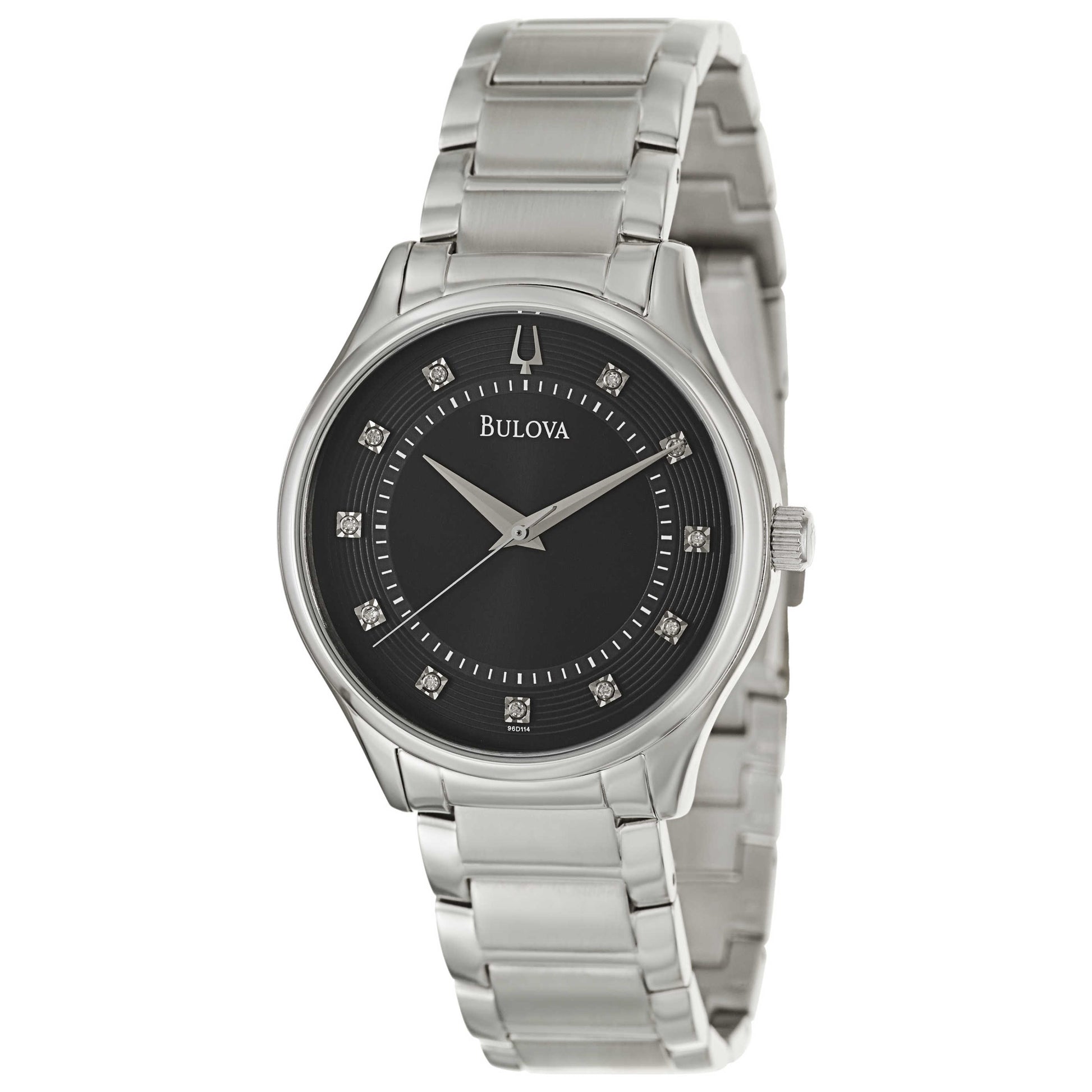 Front view of Bulova Dress Men's Japanese Quartz (Battery-Powered) Watch 96D114