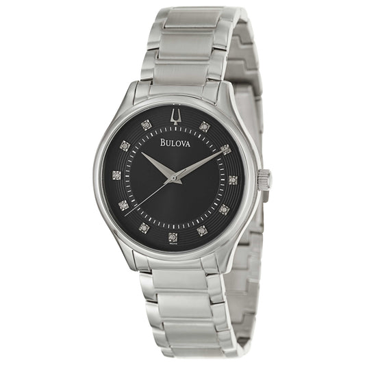 Front view of Bulova Dress Men's Japanese Quartz (Battery-Powered) Watch 96D114