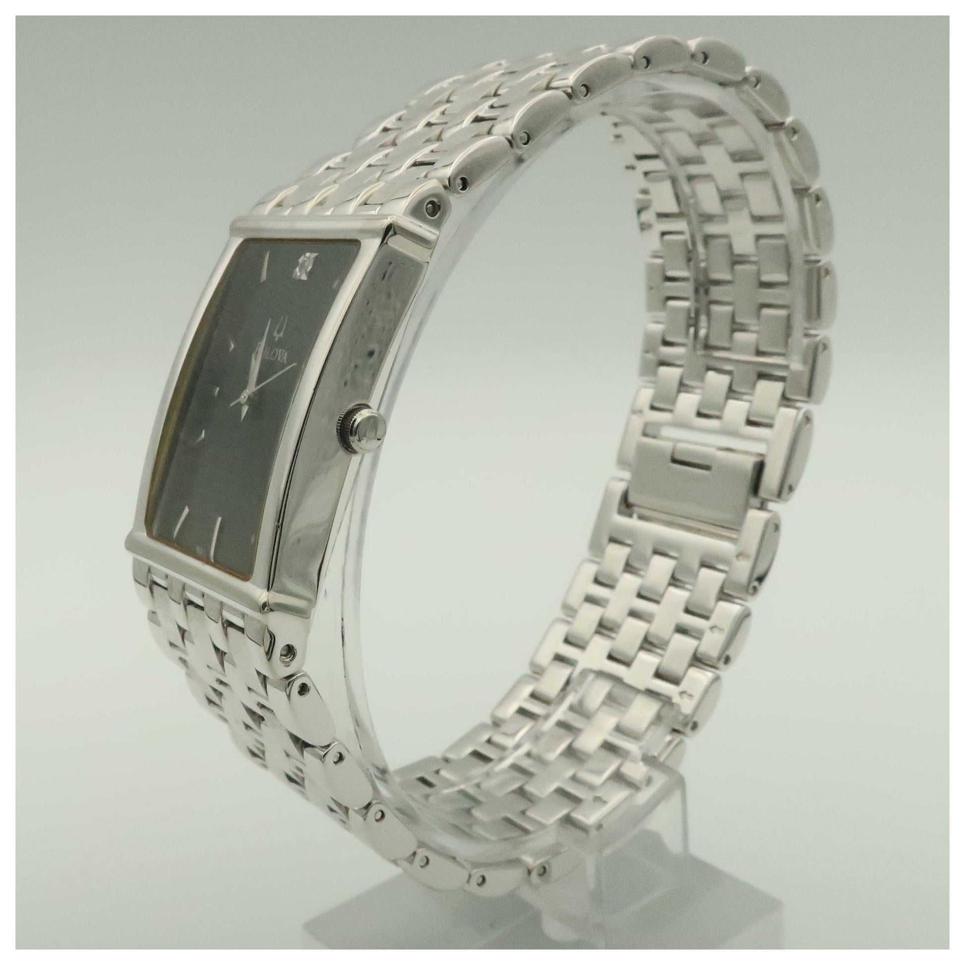 Bulova Diamonds Men's Quartz Watch 96D12-PO - Image #4