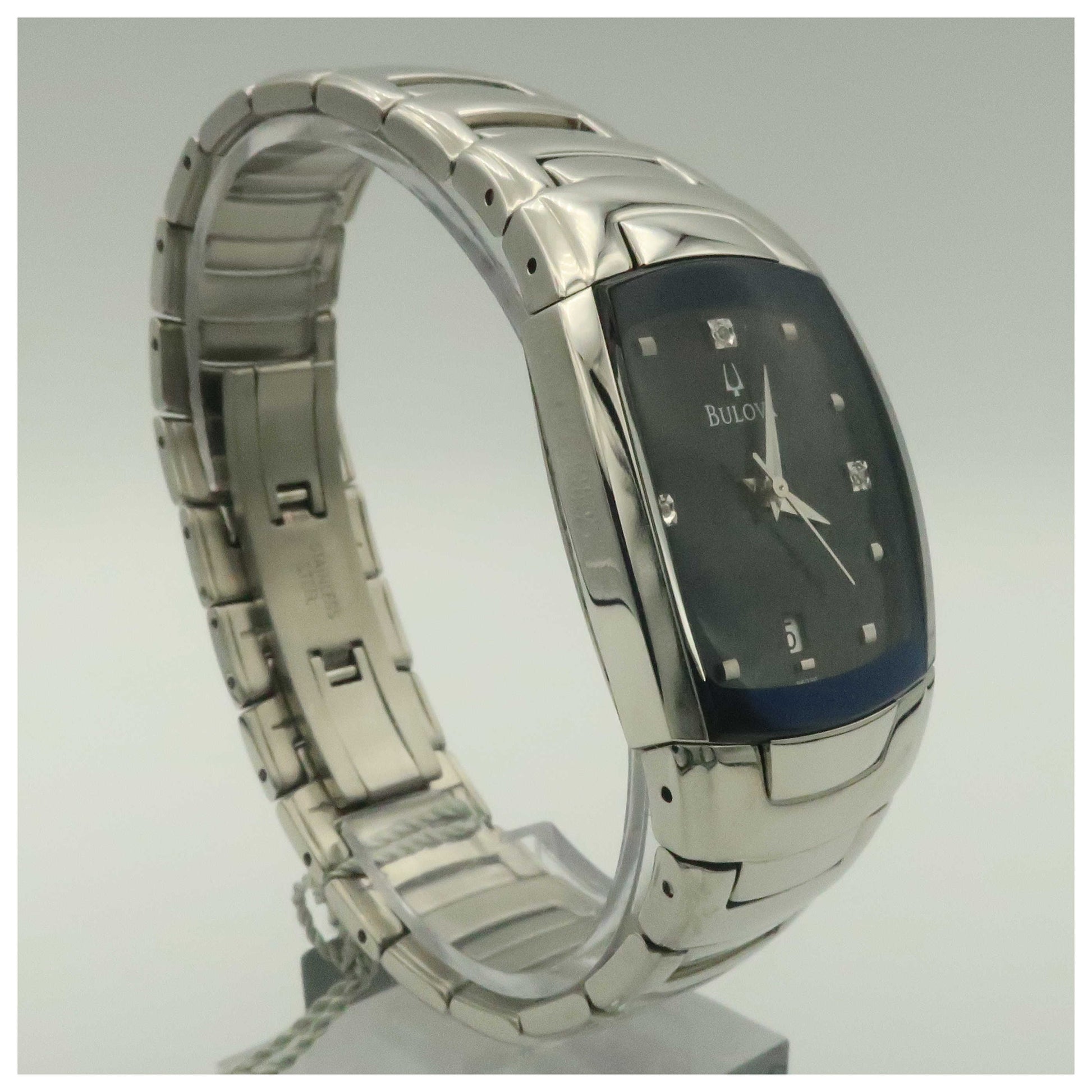 Bulova Diamonds Men's Japanese Quartz (Battery-Powered) Watch 96D20-PO - Image #3