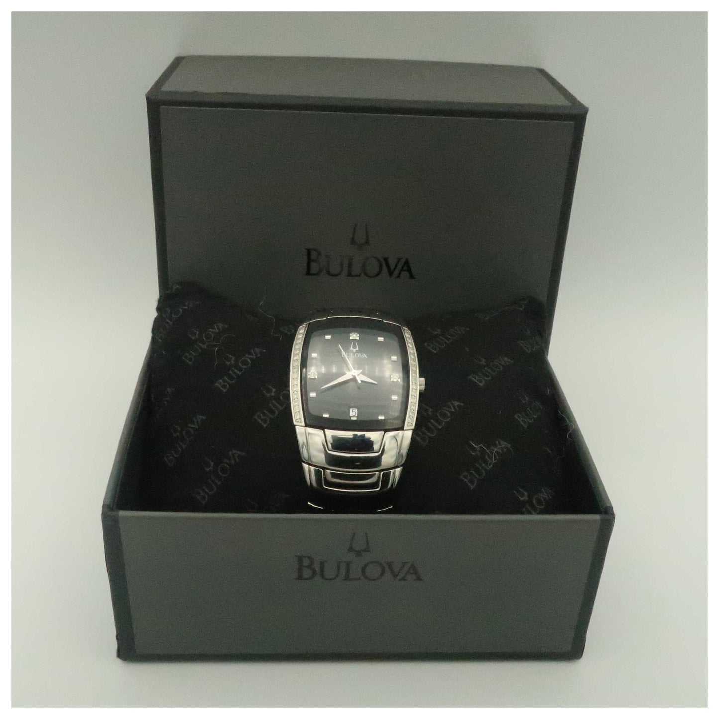 Bulova Diamonds Men's Quartz Watch 96E02-PO - Image #6