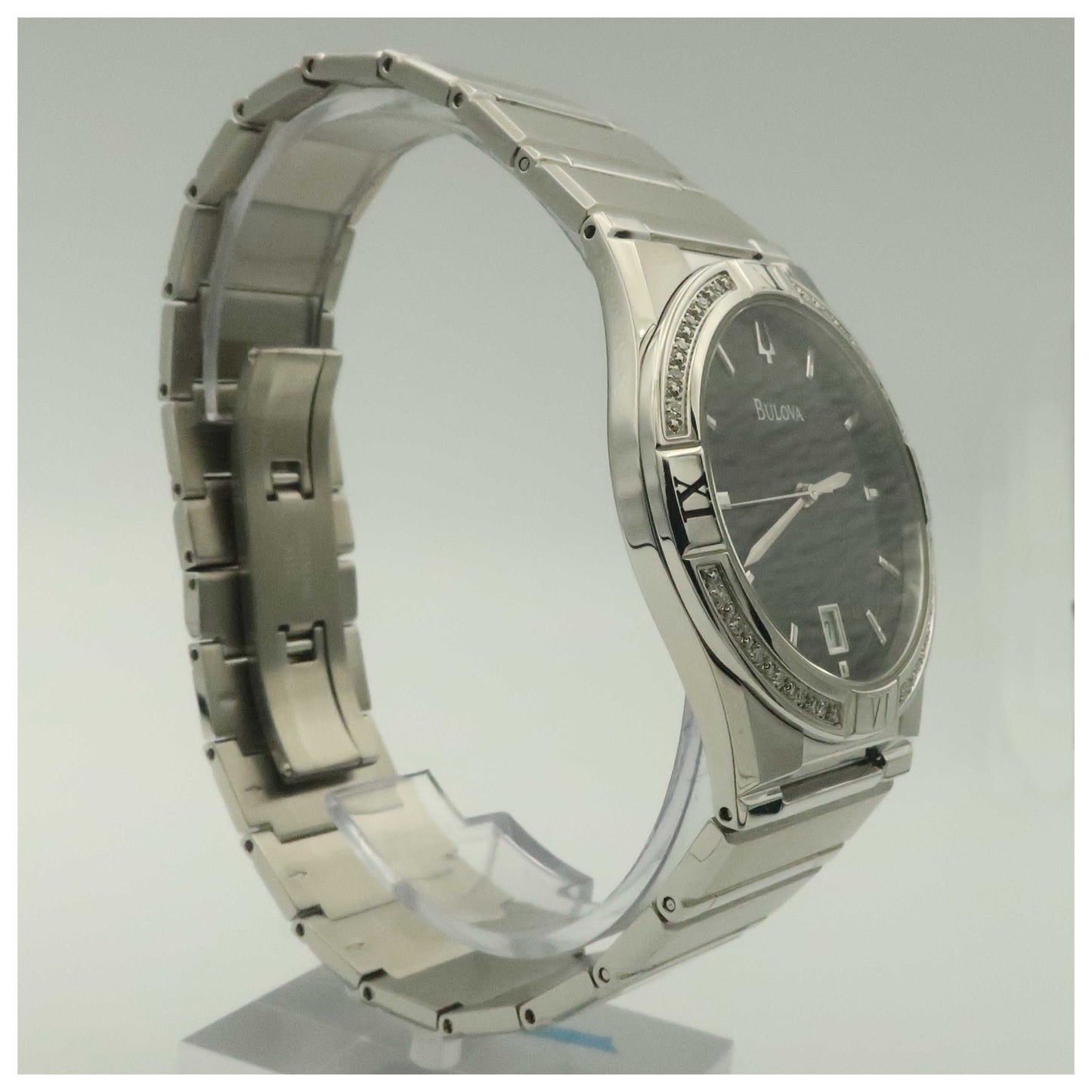 Bulova Diamonds Men's Quartz Watch 96E101-SDV - Image #3