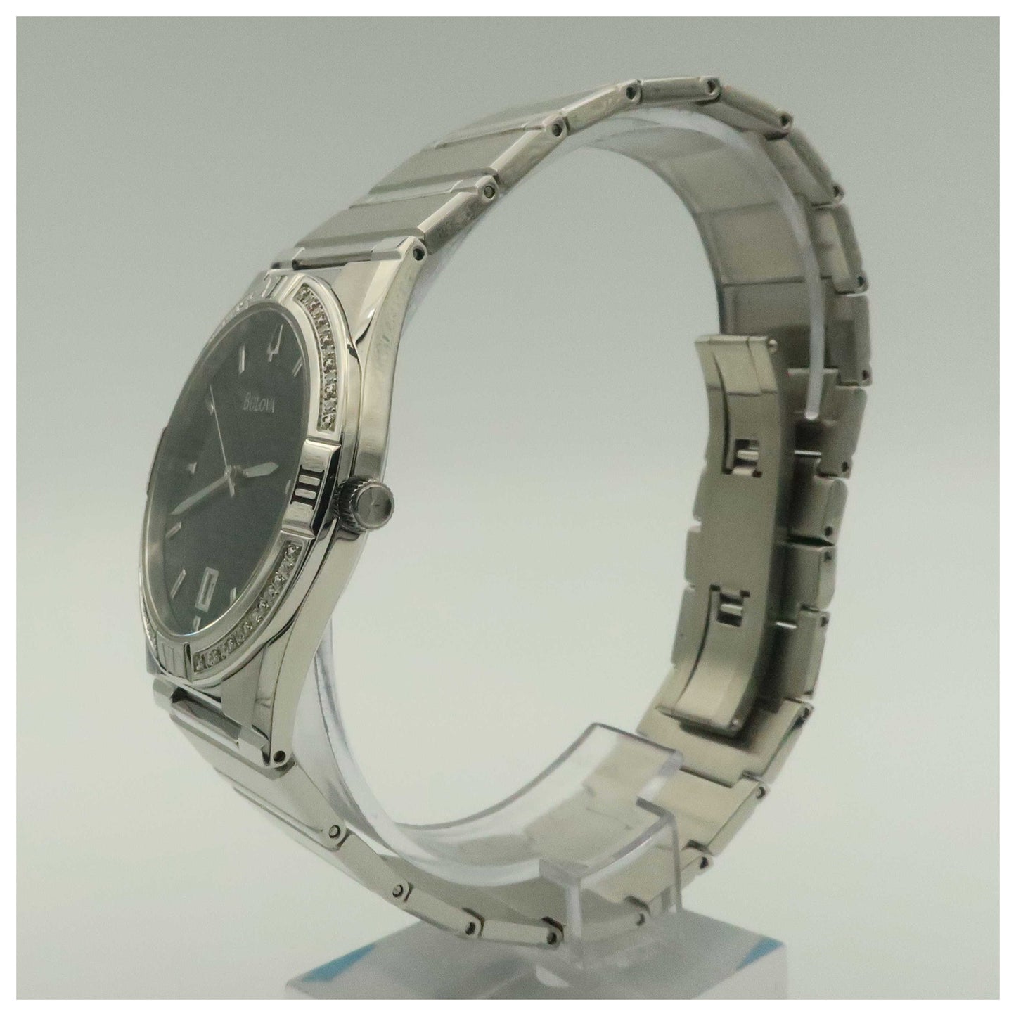 Bulova Diamonds Men's Quartz Watch 96E101-SDV - Image #4