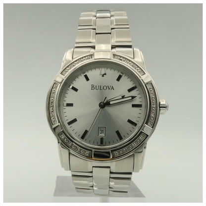 Front view of Bulova Diamonds Men's Quartz Watch 96E103-SDV