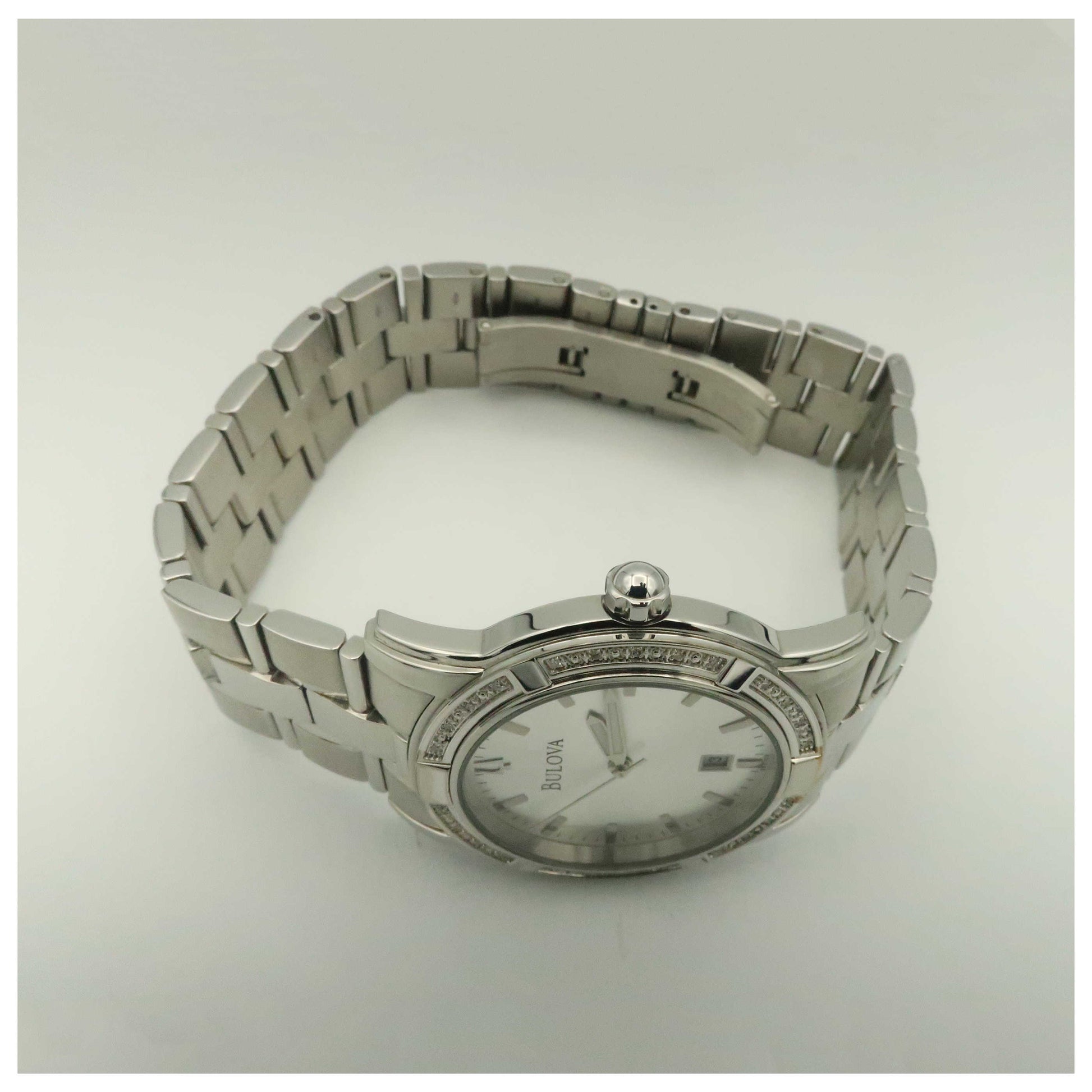 Bulova Diamonds Men's Quartz Watch 96E103-SDV - Image #8