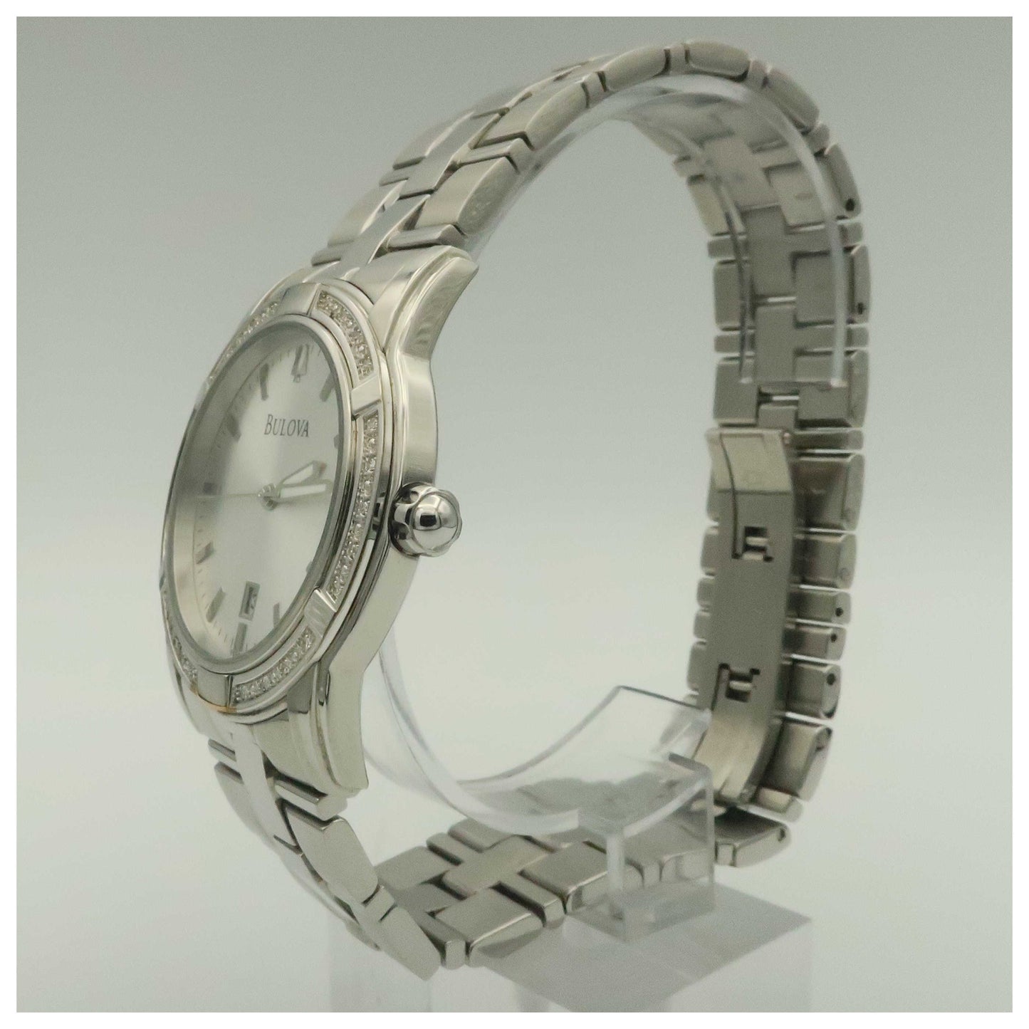 Bulova Diamonds Men's Quartz Watch 96E103-SDV - Image #4