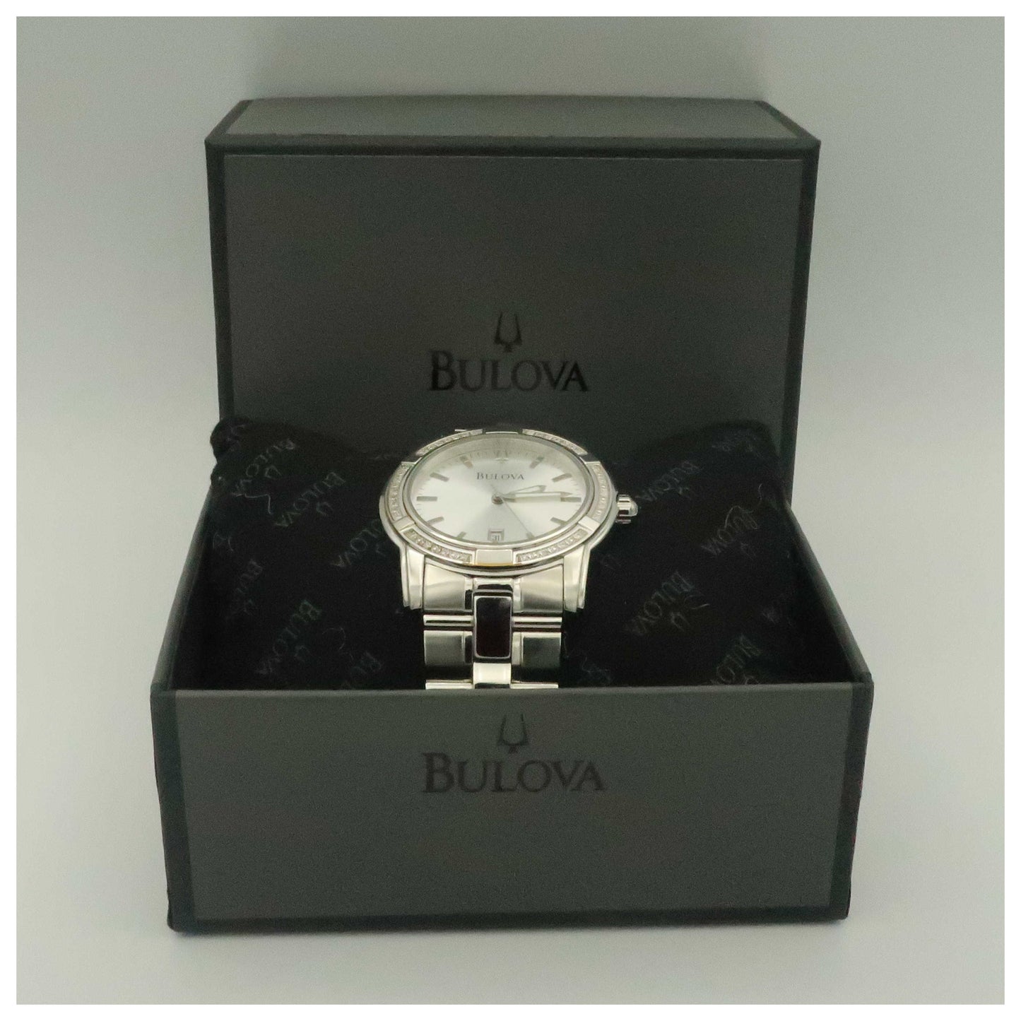 Bulova Diamonds Men's Quartz Watch 96E103-SDV - Image #6