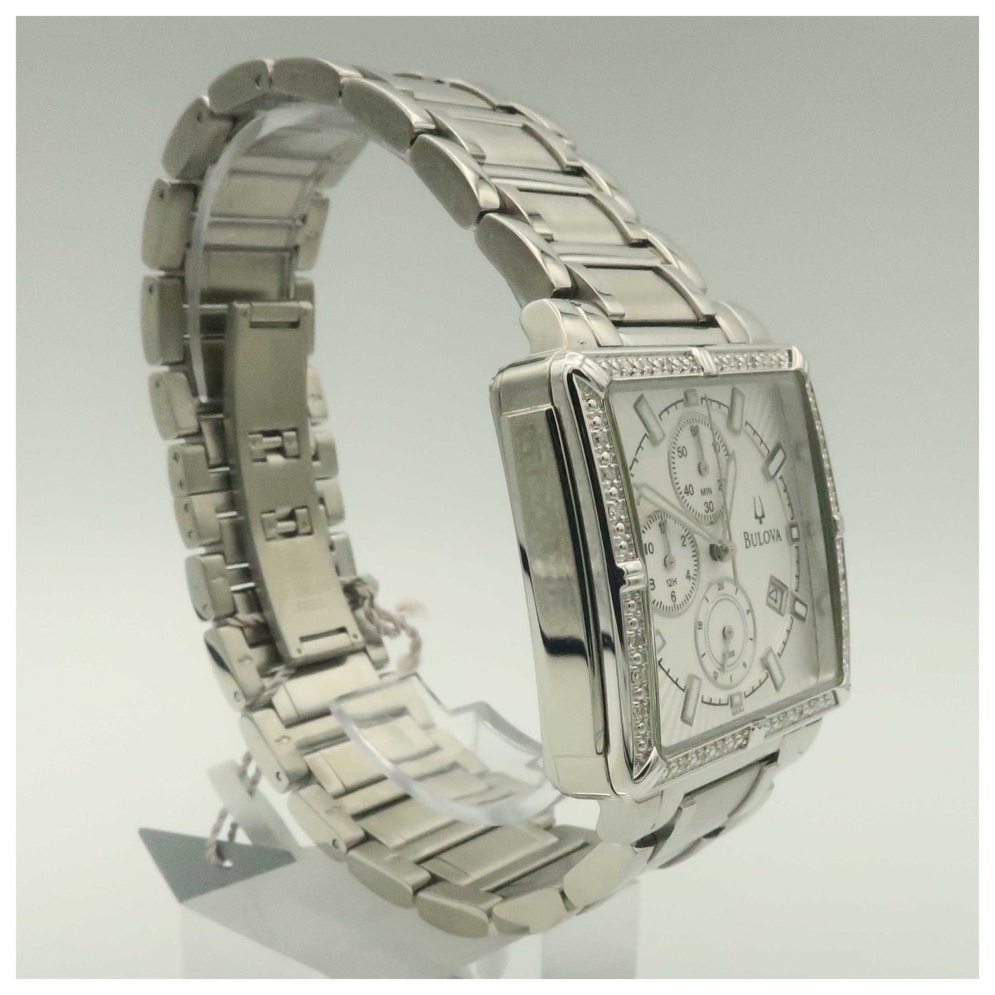 Bulova Diamonds Men's Quartz Watch 96E104-SDV - Image #3