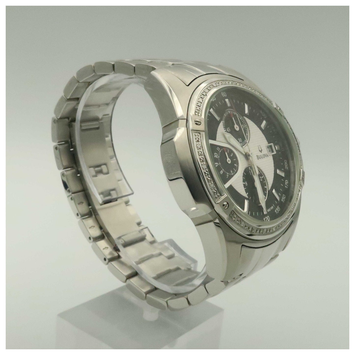 Bulova Diamonds Men's Quartz Watch 96E108-SDV2 - Image #3