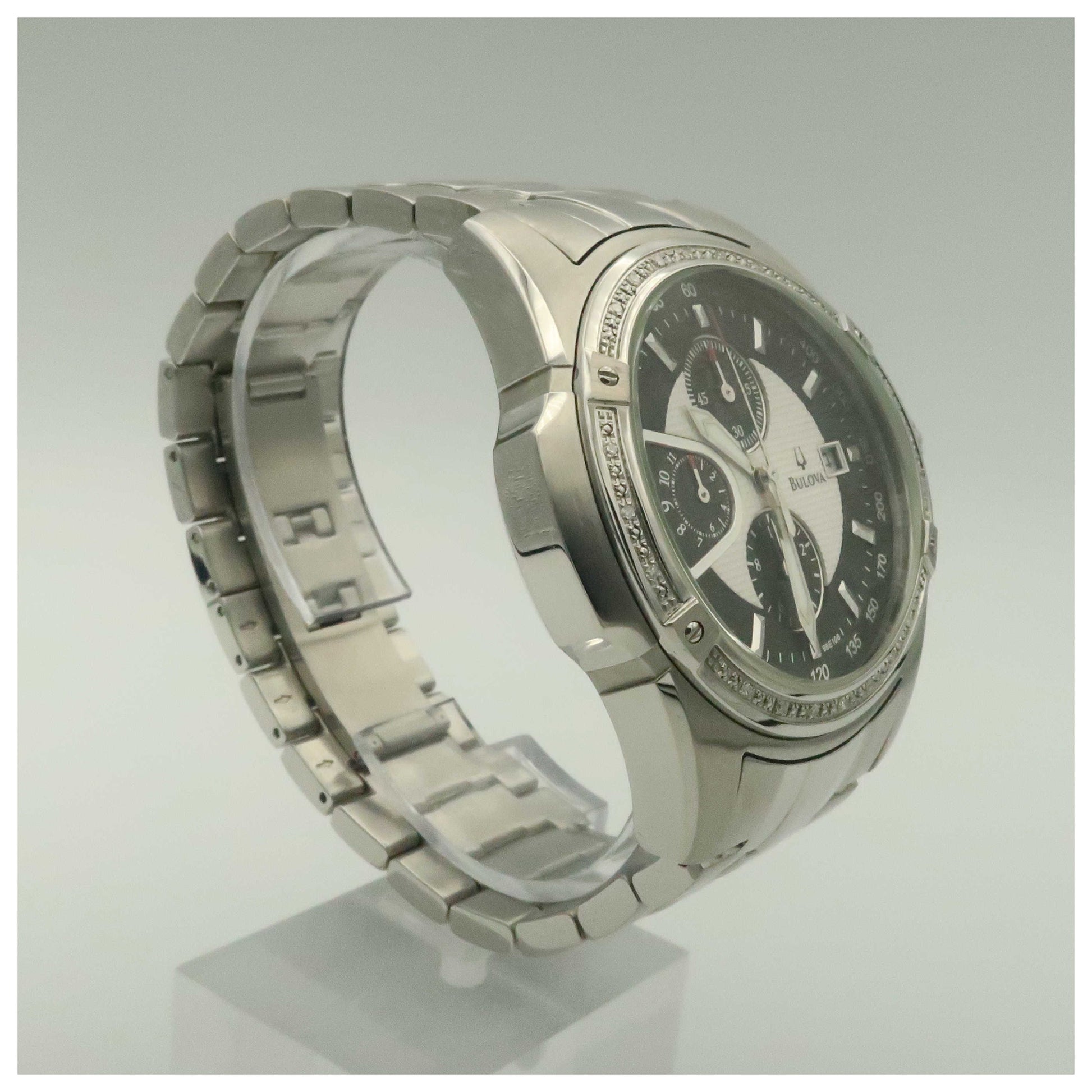 Bulova Diamonds Men's Quartz Watch 96E108-SDV2 - Image #3