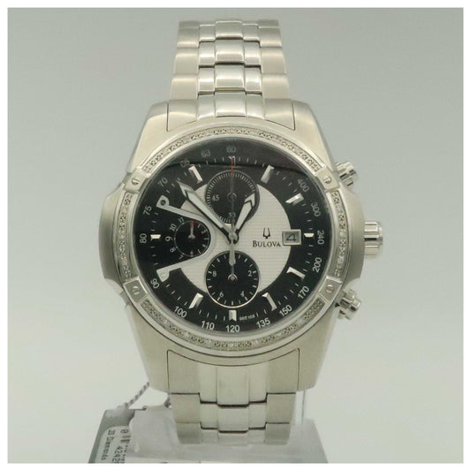 Front view of Bulova Diamonds Men's Quartz Watch 96E108-SDV