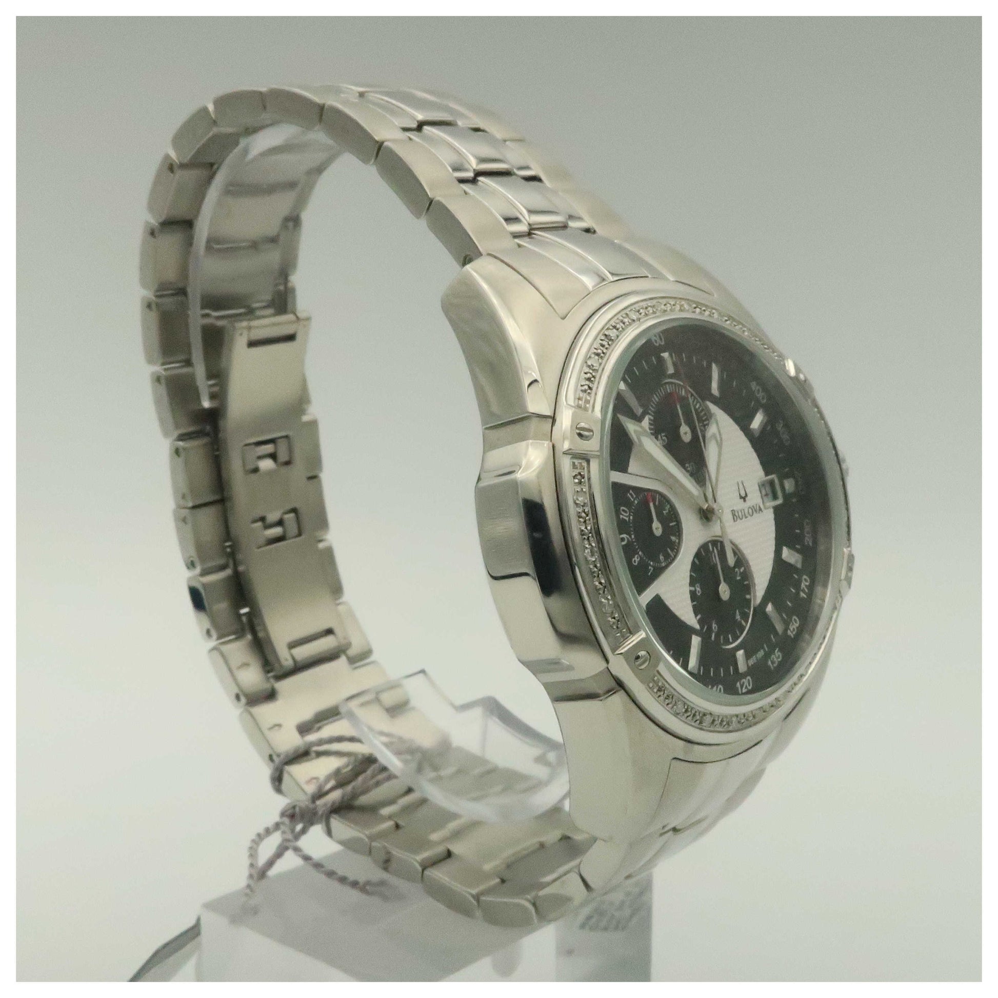 Bulova Diamonds Men's Quartz Watch 96E108-SDV - Image #3